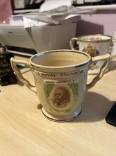 Royal Doulton Twin Handled Loving Cup : King George V Death : Royal Exemplar '36