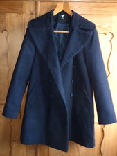 Lovely V by Very Navy Blue Pea Coat Reefer Jacket Size UK 12 BNWOT