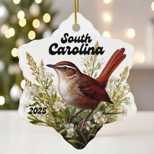 South Carolina Wren Ornament