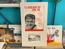 BILLY FURY-  HAND SIGNED MUTE