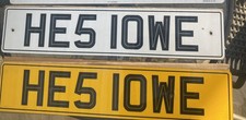 private registration plate HE51 OWE Reads He’s Lowe Ideal For A Mr Lowe.