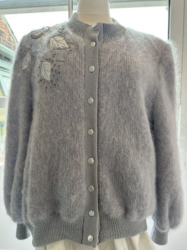 Vintage soft grey mohair - soft,