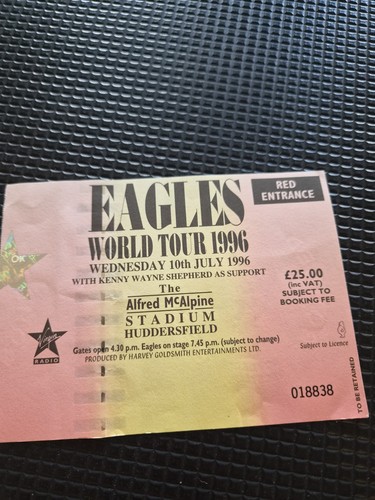 The eagles concert ticket - the,