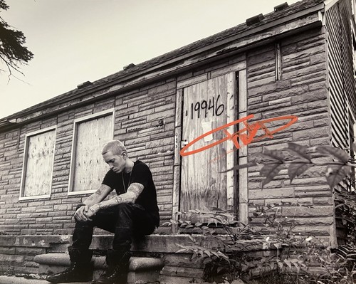 Eminem signed photo with coa - signed,
