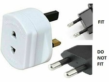 2 Pin To 3 Fused Adaptor UK