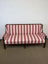 2 X Matching Antique Large Chic Regency Mahogany Sofas Length:178cm