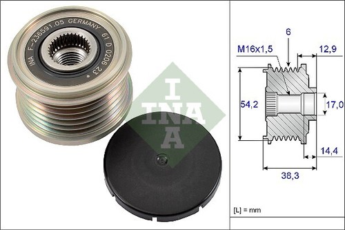 New alternator freewheel - new,