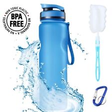 Leak Proof Sport Water Bottle 1000ml 36oz, 1L Easy Drink Bottles with Filter