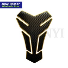 Motorcycle 3D Gas Fuel Tank Pad Protector Sticker Grip Fairing Decal Chrome Gold