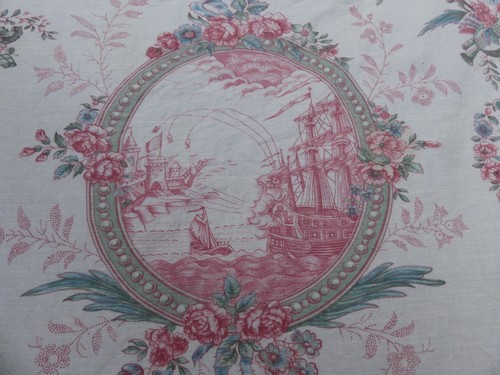 Old vintage french fabric - vintage,