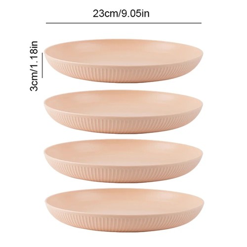 4pcs eco friendly - 4pcs, plates