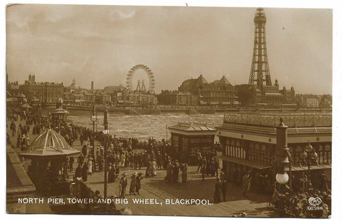 Real photo postcard - photo, pier