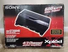  Sony XM-GTX6040 600W Max  Xolod 4/3-Channel  Car Audio Amplifier Amp NOS In Box