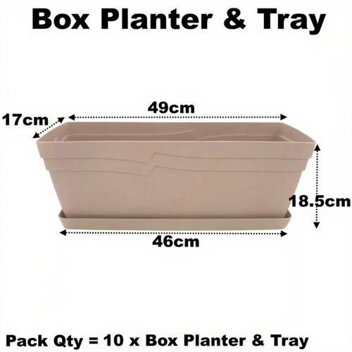 49cm box planter - 49cm,