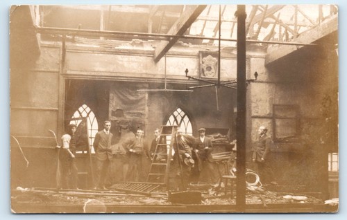 Postcard leicester fire - ?,