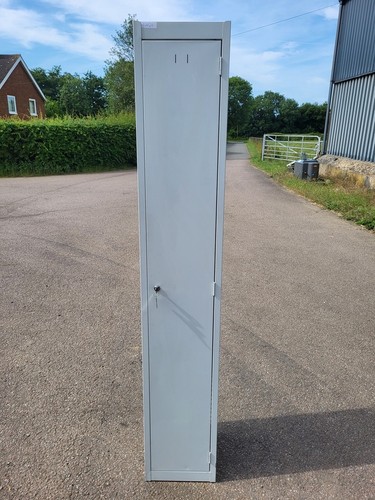 Grey steel locker - steel,