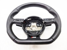 AUDI A3 8V S-LINE MULTIFUNCTION FLAT BOTTOM PADDLE SHIFT STEERING WHEEL 2013
