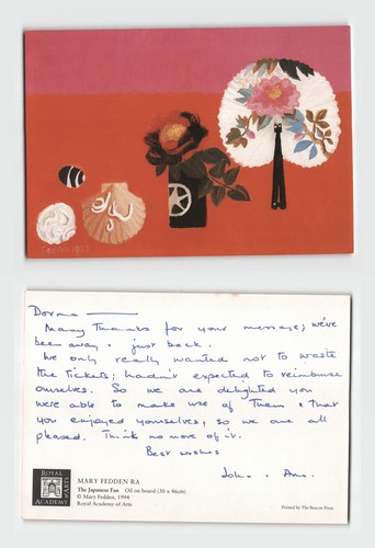 Postcard mary fedden ra - mary,