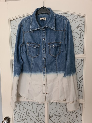 Two tone denim - h&m, shirt
