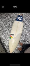 Al Merrick 5'8" Surfboard with Leash and Fins