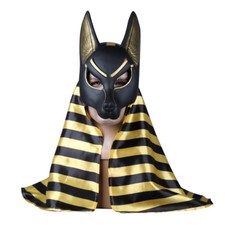 Egyptian Anubis Mask Halloween Cosplay Anubis Wolf Masquerade Mask Party Props 