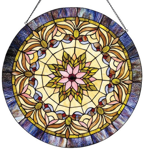 Stained glass window panel - stained,