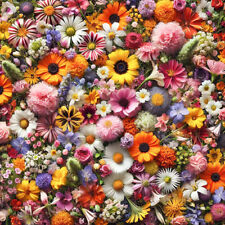 100 Mixed Busy Bee and Butterfly Flower Seeds UK Yearlong Annuals & Perennials