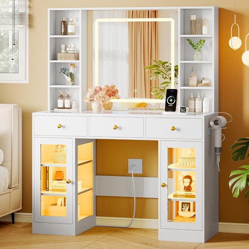 Makeup vanity desk lighted - makeup,