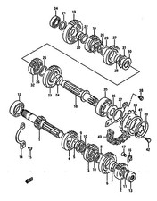 Suzuki Genuine Washer DR800 L M N P R S T V Engine Transmission 08211-25351-000