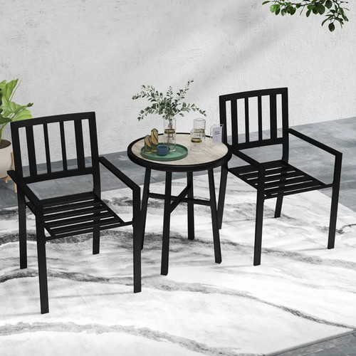 Metal bistro set - bistro, outdoor