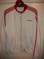 ADIDAS ORIGINALS BECKENBAUER 2010 TRACKSUIT TOP TRACK JACKET - WHITE -LARGE -G91