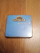 "PANTER Mini Bleu 20" CIGARILLO TIN. Used Collectable. Made in Holland. 4".