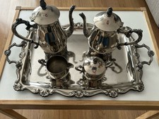 silver plated tea coffee set 