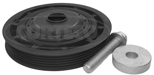 Belt pulley set crankshaft - belt,