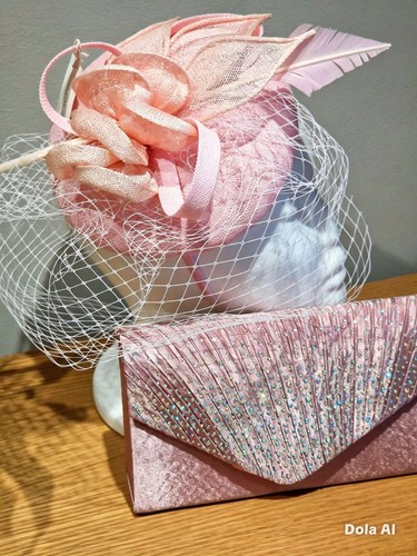 Pink feather mesh net - mesh,