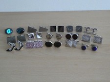 Job Lot Cufflinks x 15 Vintage
