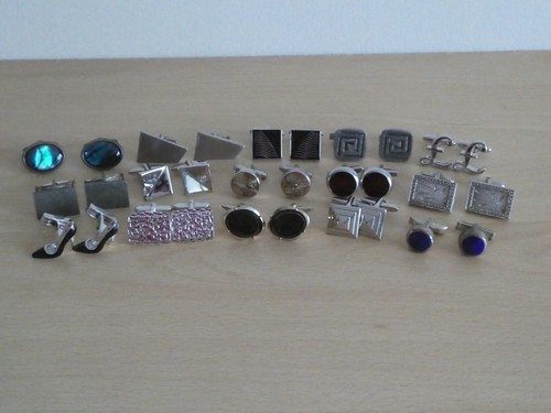 Job lot cufflinks - cufflinks, 15