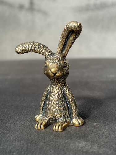 Solid brass crazy rabbit - crazy,