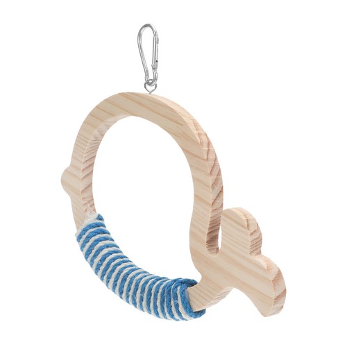 Parrot chew toy with - parrot, swing