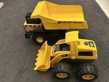 Tonka Toys Vintage Mighty Loader Steel Toy And Cat Plastic Digger