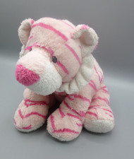 TY 2006 Pluffies Growlers the Tiger Pink Soft Plush Beanie Toy 8"