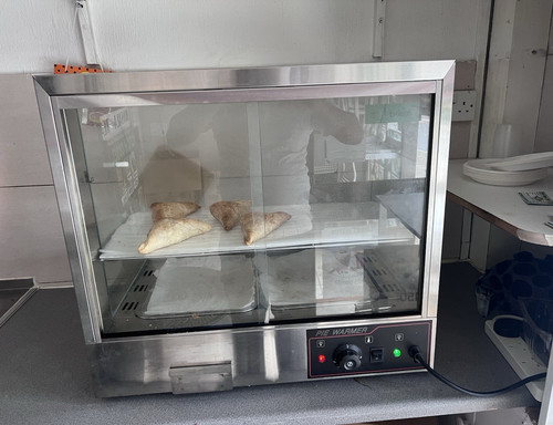 Countertop glass food display - glass,