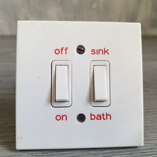 Vintage Sink Bath Immersiona Heater Switch MK England TV Film Prop Set Dressing