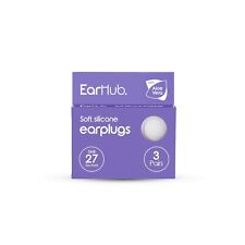 EarHub earplugs for Sleeping Premium soft silicone Ear plugs sleep SNR 27dB.