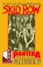 Skid Row Concert Poster