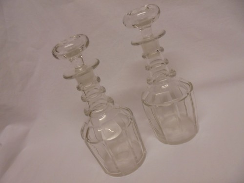 Vintage pair faceted - of,