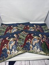 VINTAGE TAPESTRY NATIVITY