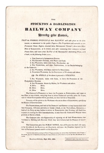 Stockton darlington railway - stockton, &