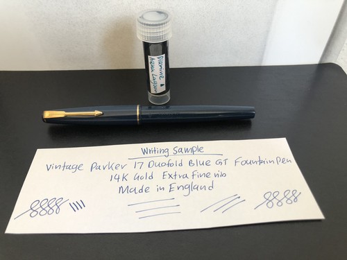 Vintage parker duofold blue - 17,