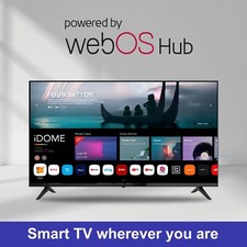 iDOME 43 Inch Smart WebOS TV WiFi Freeview 2K FHD Frameless 3 HDMI 2USB 220V UK